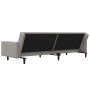 Sofá cama de 2 plazas con dos almohadas terciopelo gris claro de vidaXL, Sofás - Ref: Foro24-337451, Precio: 245,69 €, Descue...