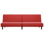 2-seater sofa bed with footrest in red synthetic leather by vidaXL, Sofas - Ref: Foro24-3081879, Price: 244,01 €, Discount: %