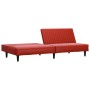 2-seater sofa bed with footrest in red synthetic leather by vidaXL, Sofas - Ref: Foro24-3081879, Price: 244,01 €, Discount: %