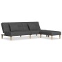 2-Sitzer-Schlafsofa mit 2 Kissen und Fußstütze aus hellgrauem Stoff von vidaXL, Sofas - Ref: Foro24-3080599, Preis: 261,01 €,...