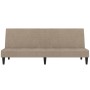 2-seater sofa bed taupe gray microfiber fabric by vidaXL, Sofas - Ref: Foro24-340672, Price: 162,72 €, Discount: %