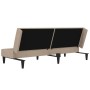 2-seater sofa bed taupe gray microfiber fabric by vidaXL, Sofas - Ref: Foro24-340672, Price: 162,72 €, Discount: %