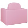 Pink Faux Leather 2-in-1 Children's Sofa by vidaXL, Sofas - Ref: Foro24-325518, Price: 69,99 €, Discount: %