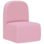 Sofá infantil 2 en 1 de cuero sintético rosa de vidaXL, Sofás - Ref: Foro24-325518, Precio: 69,49 €, Descuento: %