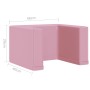 Pink Faux Leather 2-in-1 Children's Sofa by vidaXL, Sofas - Ref: Foro24-325518, Price: 69,99 €, Discount: %