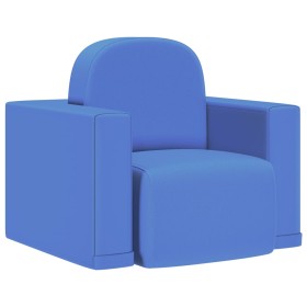 2-in-1 blue synthetic leather children's sofa by vidaXL, Sofas - Ref: Foro24-325519, Price: 51,99 €, Discount: %