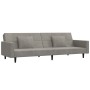 2-Sitzer-Schlafsofa mit 2 Kissen und grauer Samtfußstütze von vidaXL, Sofas - Ref: Foro24-3080635, Preis: 315,30 €, Rabatt: %