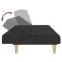 2-Sitzer-Schlafsofa aus schwarzem Stoff von vidaXL, Sofas - Ref: Foro24-337479, Preis: 184,66 €, Rabatt: %