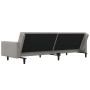 2-seater sofa bed with 2 cushions and gray velvet footrest by vidaXL, Sofas - Ref: Foro24-3080635, Price: 315,30 €, Discount: %