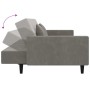 2-Sitzer-Schlafsofa mit 2 Kissen und grauer Samtfußstütze von vidaXL, Sofas - Ref: Foro24-3080635, Preis: 315,30 €, Rabatt: %