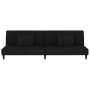 2-seater sofa bed with footrest and 2 black velvet cushions by vidaXL, Sofas - Ref: Foro24-3081838, Price: 302,31 €, Discount: %