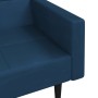 2-seater sofa bed with two blue velvet cushions by vidaXL, Sofas - Ref: Foro24-337450, Price: 245,03 €, Discount: %