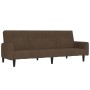 2 seater sofa bed brown microfiber fabric by vidaXL, Sofas - Ref: Foro24-340665, Price: 196,92 €, Discount: %