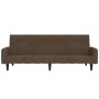 2-Sitzer-Schlafsofa aus braunem Mikrofaserstoff von vidaXL, Sofas - Ref: Foro24-340665, Preis: 196,99 €, Rabatt: %