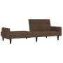 2 seater sofa bed brown microfiber fabric by vidaXL, Sofas - Ref: Foro24-340665, Price: 196,92 €, Discount: %