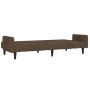 2 seater sofa bed brown microfiber fabric by vidaXL, Sofas - Ref: Foro24-340665, Price: 196,92 €, Discount: %