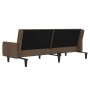 2 seater sofa bed brown microfiber fabric by vidaXL, Sofas - Ref: Foro24-340665, Price: 196,92 €, Discount: %