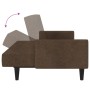 2 seater sofa bed brown microfiber fabric by vidaXL, Sofas - Ref: Foro24-340665, Price: 196,92 €, Discount: %