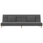 2-seater sofa bed with two pillows in light gray fabric by vidaXL, Sofas - Ref: Foro24-337415, Price: 196,78 €, Discount: %