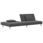 2-seater sofa bed with two pillows in light gray fabric by vidaXL, Sofas - Ref: Foro24-337415, Price: 196,78 €, Discount: %