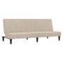 2-seater sofa bed in cream microfiber fabric by vidaXL, Sofas - Ref: Foro24-340664, Price: 187,40 €, Discount: %