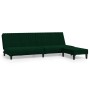 Sofá cama de 2 plazas con reposapies terciopelo verde oscuro de vidaXL, Sofás - Ref: Foro24-3081856, Precio: 288,08 €, Descue...