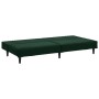 Sofá cama de 2 plazas con reposapies terciopelo verde oscuro de vidaXL, Sofás - Ref: Foro24-3081856, Precio: 288,08 €, Descue...