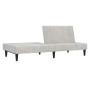 2-Sitzer-Schlafsofa aus hellgrauem Mikrofaserstoff von vidaXL, Sofas - Ref: Foro24-340661, Preis: 178,52 €, Rabatt: %