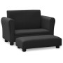 Children's sofa with black faux leather stool by vidaXL, Sofas - Ref: Foro24-325510, Price: 123,48 €, Discount: %