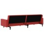 Sofá cama de 2 plazas con reposapiés cuero sintético rojo tinto de vidaXL, Sofás - Ref: Foro24-3081886, Precio: 279,99 €, Des...