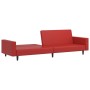 2-Sitzer-Schlafsofa mit Fußstütze aus rotem Kunstleder von vidaXL, Sofas - Ref: Foro24-3081886, Preis: 279,73 €, Rabatt: %