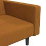 2-seater sofa bed with footrest and 2 brown velvet cushions by vidaXL, Sofas - Ref: Foro24-3081851, Price: 284,24 €, Discount: %