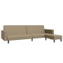 2-seater sofa bed with footrest in cappuccino synthetic leather by vidaXL, Sofas - Ref: Foro24-3081888, Price: 266,99 €, Disc...