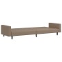 2-seater sofa bed with footrest in cappuccino synthetic leather by vidaXL, Sofas - Ref: Foro24-3081888, Price: 266,99 €, Disc...