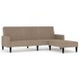 2-seater sofa bed with taupé microfiber fabric stool by vidaXL, Sofas - Ref: Foro24-3121289, Price: 285,62 €, Discount: %