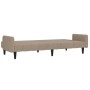 2-seater sofa bed with taupé microfiber fabric stool by vidaXL, Sofas - Ref: Foro24-3121289, Price: 285,62 €, Discount: %