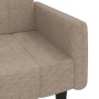 2-Sitzer-Schlafsofa mit Hocker aus taupéfarbenem Mikrofaserstoff von vidaXL, Sofas - Ref: Foro24-3121289, Preis: 285,62 €, Ra...