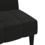 2-Sitzer-Schlafsofa mit schwarzem Mikrofaser-Stoffhocker von vidaXL, Sofas - Ref: Foro24-3121286, Preis: 249,05 €, Rabatt: %