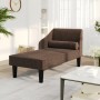 Divan sofa with head cushion dark brown fabric by vidaXL, Sofas - Ref: Foro24-340729, Price: 131,41 €, Discount: %