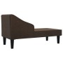 Divan sofa with head cushion dark brown fabric by vidaXL, Sofas - Ref: Foro24-340729, Price: 131,99 €, Discount: %