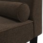 Divan sofa with head cushion dark brown fabric by vidaXL, Sofas - Ref: Foro24-340729, Price: 131,99 €, Discount: %