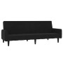 2-Sitzer-Schlafsofa mit schwarzem Mikrofaser-Stoffhocker von vidaXL, Sofas - Ref: Foro24-3121292, Preis: 290,12 €, Rabatt: %