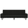 2-Sitzer-Schlafsofa mit schwarzem Mikrofaser-Stoffhocker von vidaXL, Sofas - Ref: Foro24-3121292, Preis: 290,12 €, Rabatt: %