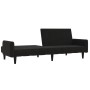 2-Sitzer-Schlafsofa mit schwarzem Mikrofaser-Stoffhocker von vidaXL, Sofas - Ref: Foro24-3121292, Preis: 290,12 €, Rabatt: %