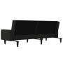 2-Sitzer-Schlafsofa mit schwarzem Mikrofaser-Stoffhocker von vidaXL, Sofas - Ref: Foro24-3121292, Preis: 290,12 €, Rabatt: %