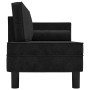 Diwansofa mit Kissen und Kopfkissen aus schwarzem Samt von vidaXL, Sofas - Ref: Foro24-340709, Preis: 164,32 €, Rabatt: %