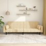 2-seater sofa bed with two cream velvet cushions by vidaXL, Sofas - Ref: Foro24-337522, Price: 219,07 €, Discount: %