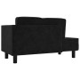 Diwansofa mit Kissen und Kopfkissen aus schwarzem Samt von vidaXL, Sofas - Ref: Foro24-340709, Preis: 164,32 €, Rabatt: %