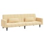 2-seater sofa bed with two cream velvet cushions by vidaXL, Sofas - Ref: Foro24-337522, Price: 219,07 €, Discount: %