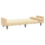 2-seater sofa bed with two cream velvet cushions by vidaXL, Sofas - Ref: Foro24-337522, Price: 219,07 €, Discount: %